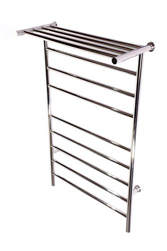 Ico - 24 x 40 Inch Kontour Angle Electric Plug-In Towel Warmer With Shelf - Chrome