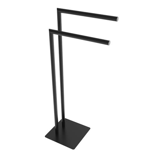 Ico - Round Freestanding Double Towel Bar