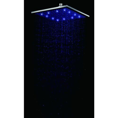 Alfi - 12 Inch Square Multi Color LED Rain Shower Head