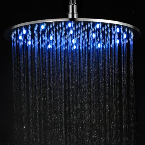 Alfi - 16 Inch Round Multi Color LED Rain Shower Head