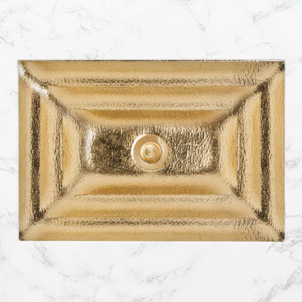 Linkasink - Solid Eglomise Medium Rectangular Undermount Sink