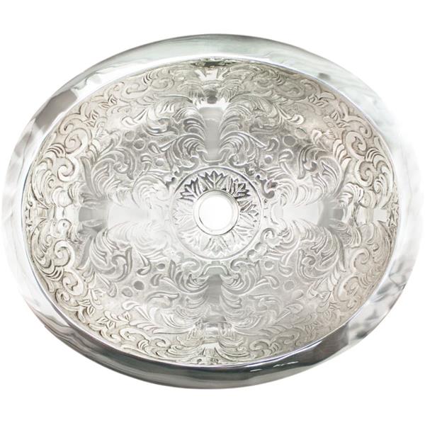 Linkasink - Oval Brocade Cast Bronze Vessel