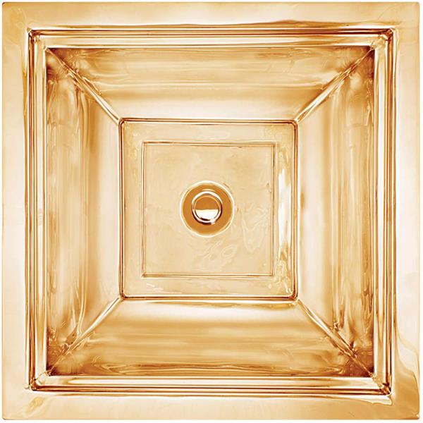 Linkasink - Tiffany Square Hand-Crafted Bath/Bar Sink