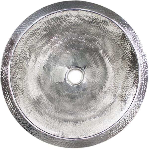 Linkasink - Large Round Builder's Series Hand-Hammered Metal Sink