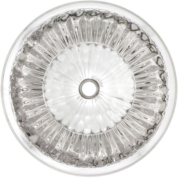 Linkasink - Cast Bronze Round Flat Bottom Fluted Sink