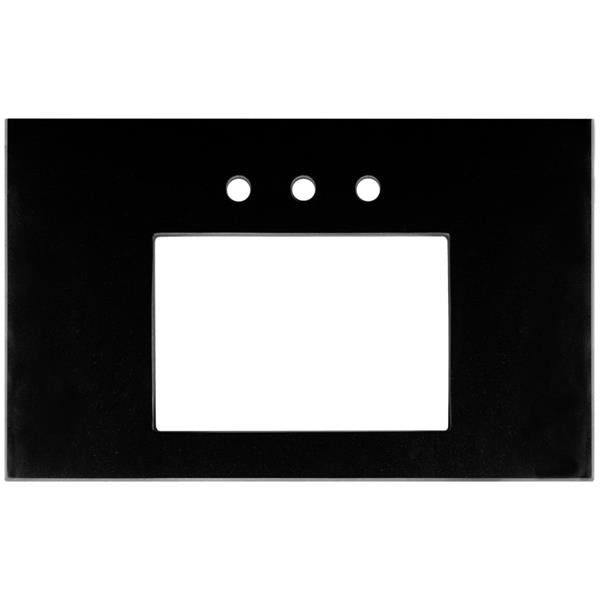 Linkasink - Black 36 Inch Vanity Top, 18 Inch X 12 Inch Sink Cutout