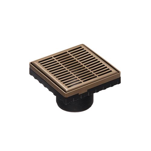 Infinity Drain - 4 x 4 Inch LN4 Slotted Pattern Strainer-2 Inch Throat