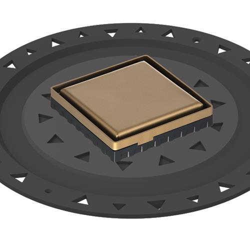 Infinity Drain - 4 x 4 Inch LSD 4 Solid Style Complete Kit with ABS Bonded Flange