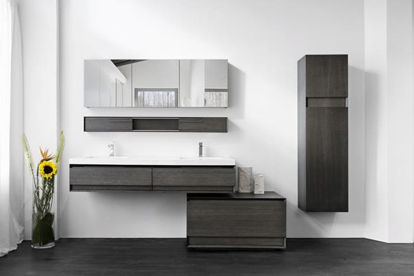 Wetstyle - "M" Mirrored Cabinet 58 X 19-1/8 Height - Surface Mount