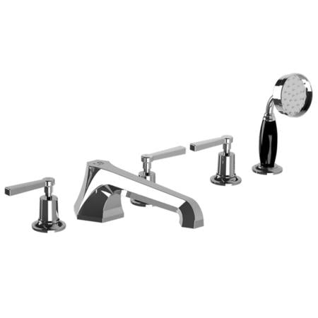 Lefroy Brooks - Mackintosh Lever 5-Hole Bath Set With Pull-Out Hand Shower Trim