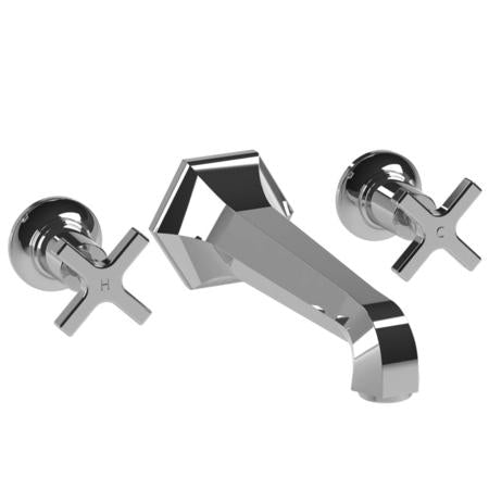 Lefroy Brooks - Mackintosh Cross Handle Wall Mounted Bath Filler Trim Only