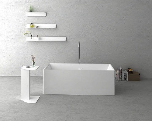 Cheviot - Navona Solid Surface Bathtub, 63 Inch, White