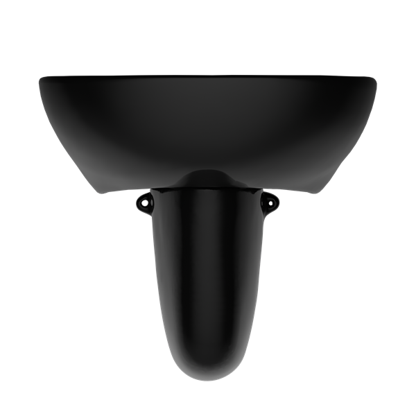 Toto - Supreme Oval Wall-Mount Bathroom Sink And Shroud For Single Hole Faucets, Ebony