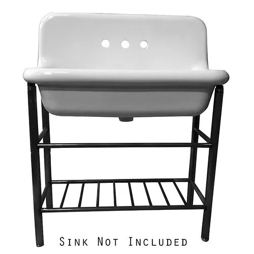 Nantucket Sinks - Victorian Collection Sink Stand For 36 Inch Utility Sink - Matte Black