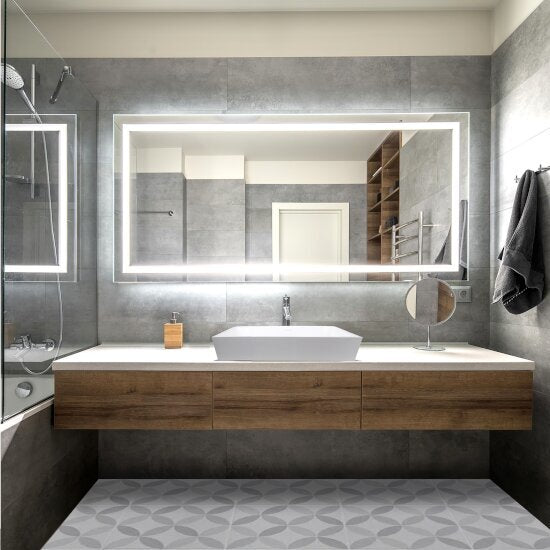 Nantucket Sinks - Rectangle White Glacierstone Bathroom Sink