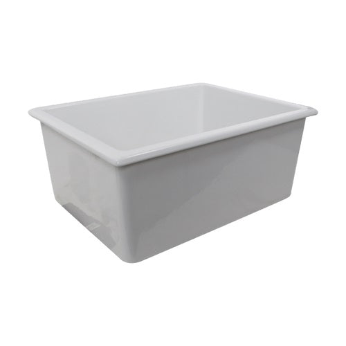 Nantucket Sinks - Orleans Collection Italian Fireclay 24-Inch Fireclay Undermount / Topmount Sink