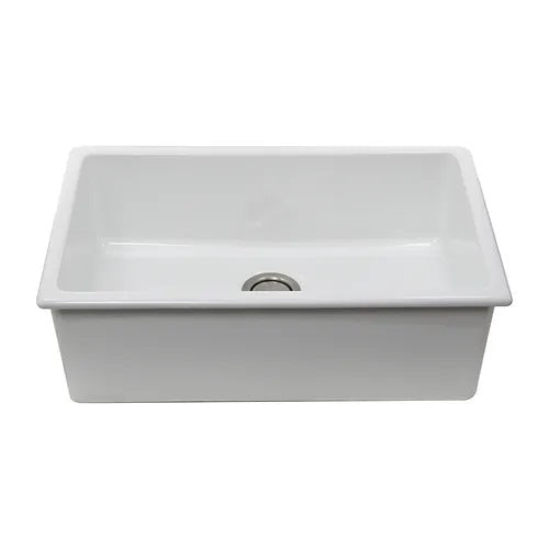 Nantucket Sinks - Orleans Collection Italian Fireclay 30-Inch Fireclay Undermount / Topmount Sink