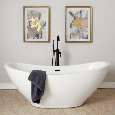 Maidstone - Placid II Acrylic 69 Inch Contemporary Freestanding Tub