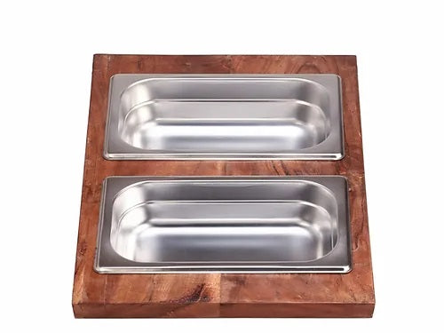 Nantucket Sinks - Prep Station 2 Piece Large Rectangle Condiment Server
