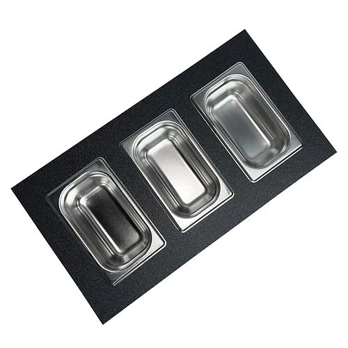 Nantucket Sinks - Prep Station Set Of 3 Rectangular Condiment Servers