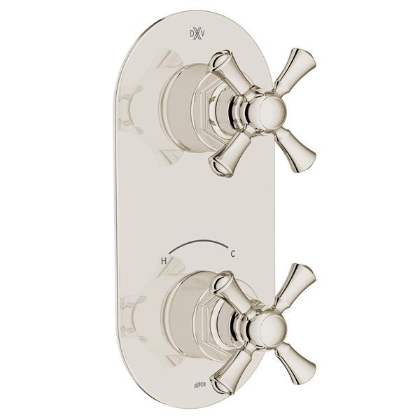 DXV - Oak Hill Two-Handle Thermostatic Valve Trim With Cross Handles