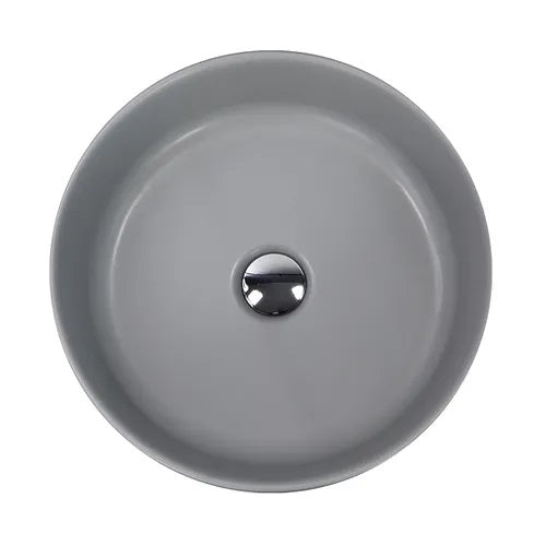 Nantucket Sinks - Italian Fireclay Round Vanity Sink - Concrete