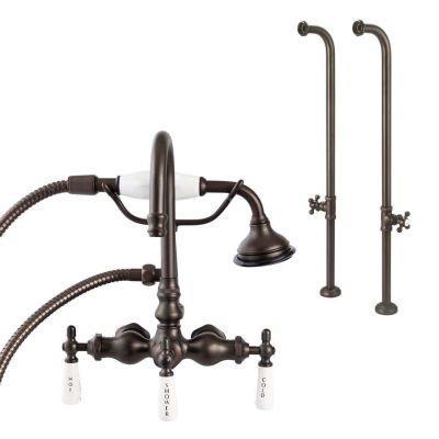 Maidstone - Freestanding Gooseneck Tub Faucet Set with Handshower