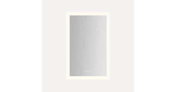 Robern - Instinct 20X30 Inch Rectangular Flat Frameless Wall Mounted Bathroom Mirror with LED Lighting