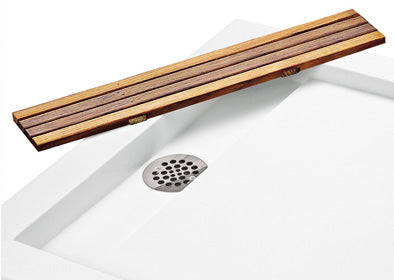 MTI - Teak Hidden Drain Cover for MTSB-6032MTHD Shower Base
