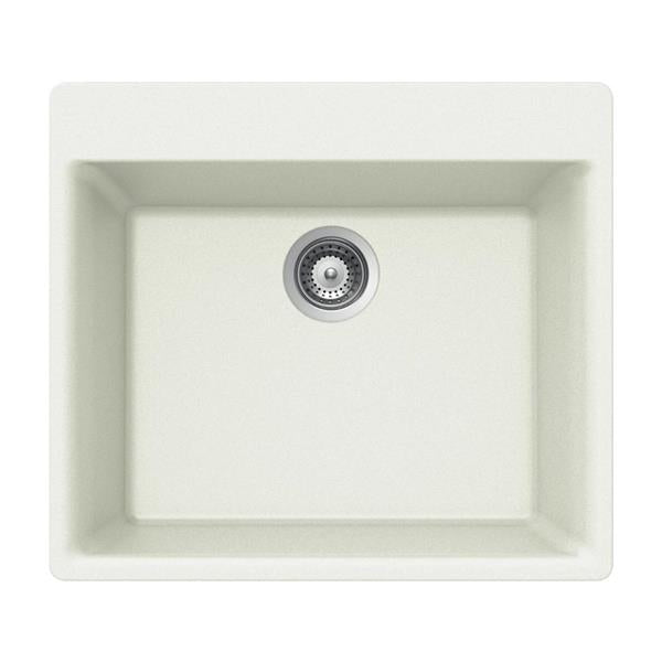 Hamat - SiOStone 24 Inch Granite Topmount Single Bowl Kitchen Sink