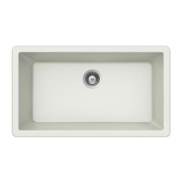 Hamat - SiOStone 33 Inch Granite Undermount Large Single Bowl Kitchen Sink