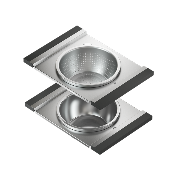 Julien - Smartstation multi-level bowl and colander for 18 inch sink - composite