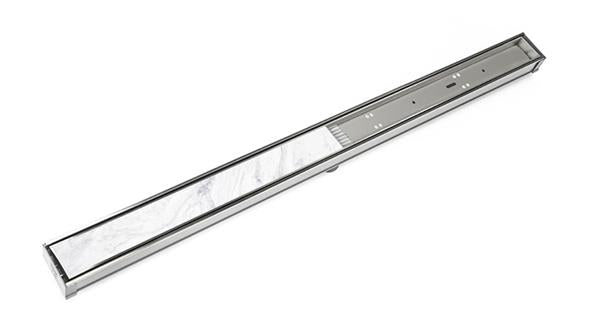 Infinity Drain - 36 Inch S-PVC Series Complete Kit with Tile Insert Frame