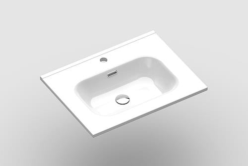Sonia - Sx7 Ceramic Basin 600 Mm (24 Inch) 1Ø White Ceramic