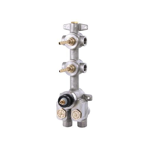 Aquabrass - TURBO thermostatic valve with 2 shut-off valves