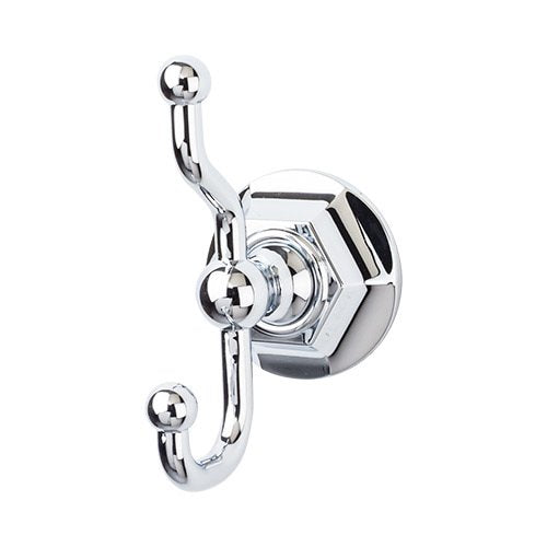 Top Knobs - Edwardian Bath Double Hook - Hex Backplate
