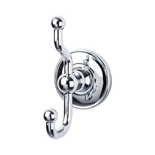 Top Knobs - Edwardian Bath Double Hook - Plain Backplate