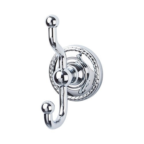 Top Knobs - Edwardian Bath Double Hook - Rope Backplate