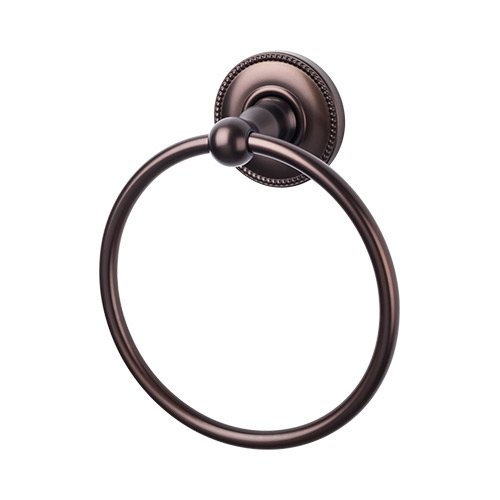 Top Knobs - Edwardian Bath Ring - Beaded Backplate