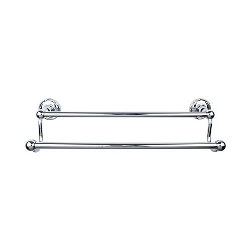 Top Knobs - Edwardian Bath 18 Inch Double Towel Bar - Ribbon Backplate