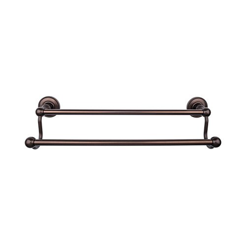 Top Knobs - Edwardian Bath 24 Inch Double Towel Bar - Beaded Backplate