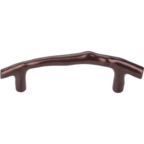 Top Knobs - Aspen Twig 3 1/2 Inch Center to Center Bar pull - Mahogany Bronze