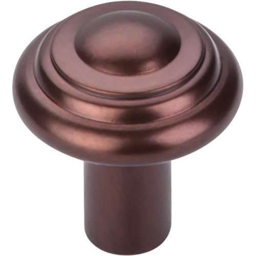 Top Knobs - Aspen Button 1 1/4 Inch Diameter Round Knob - Mahogany Bronze