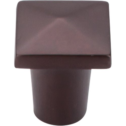 Top Knobs - Aspen 3/4 Inch Length Square Knob - Mahogany Bronze
