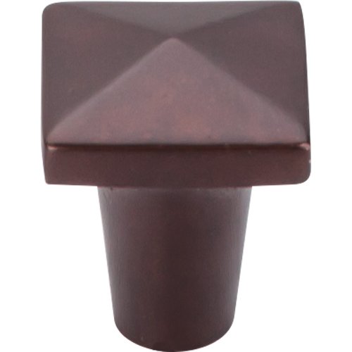 Top Knobs - Aspen 7/8 Inch Length Square Knob - Mahogany Bronze