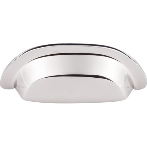 Top Knobs - Aspen II 3 Inch Center to Center Cup/Bin pull - Polished Nickel