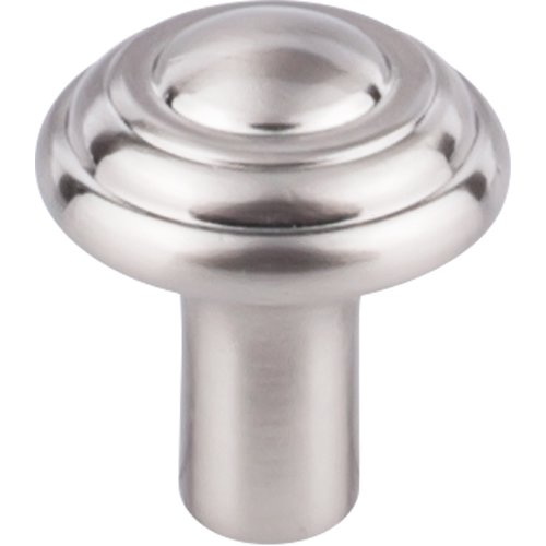 Top Knobs - Aspen II Button 1 1/4 Inch Diameter Round Knob - Brushed Satin Nickel