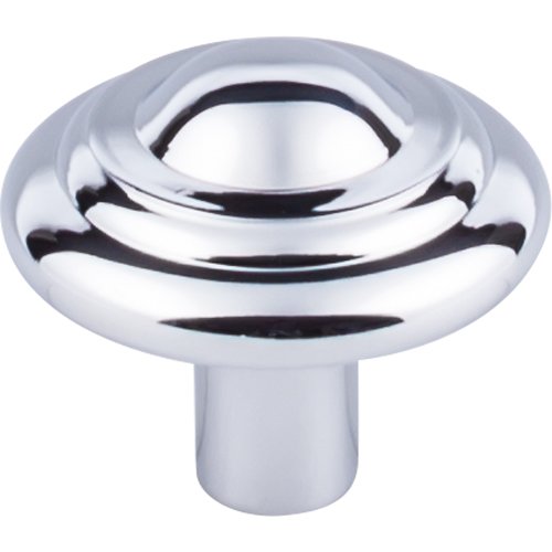 Top Knobs - Aspen II Button 1 3/4 Inch Diameter Round Knob - Polished Chrome