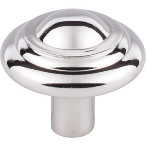 Top Knobs - Aspen II Button 1 3/4 Inch Diameter Round Knob - Polished Nickel