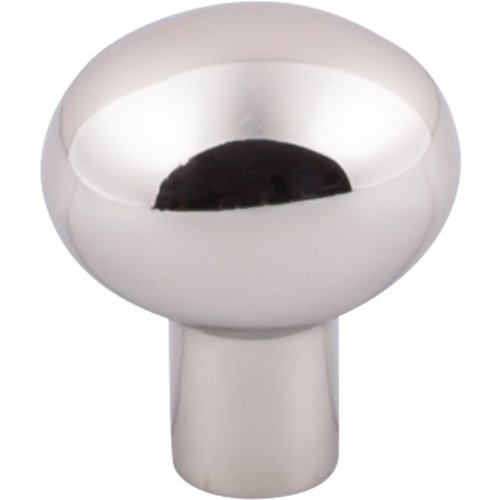 Top Knobs - Aspen II Small Egg 1 3/16 Inch Length Oval Knob - Polished Nickel